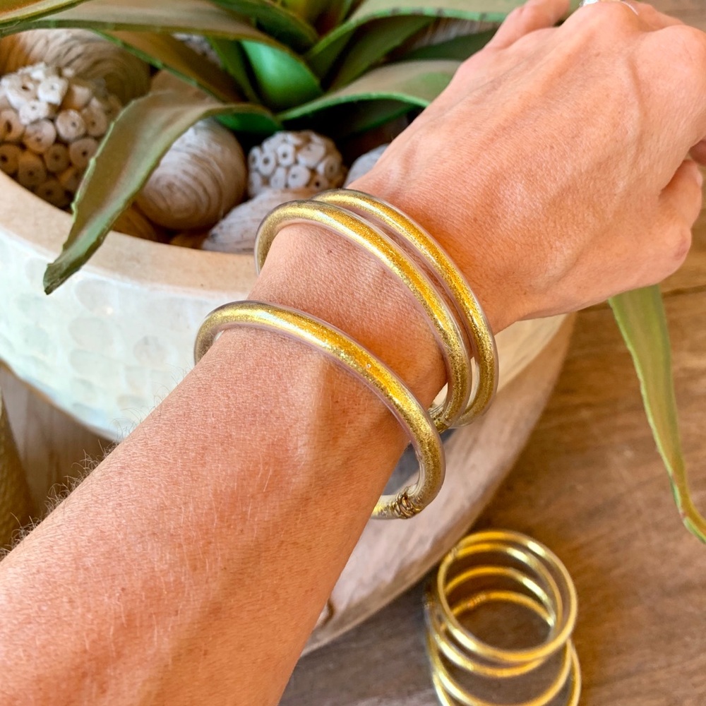 BudhaGirl Inspired bracelets—set of 3 gold